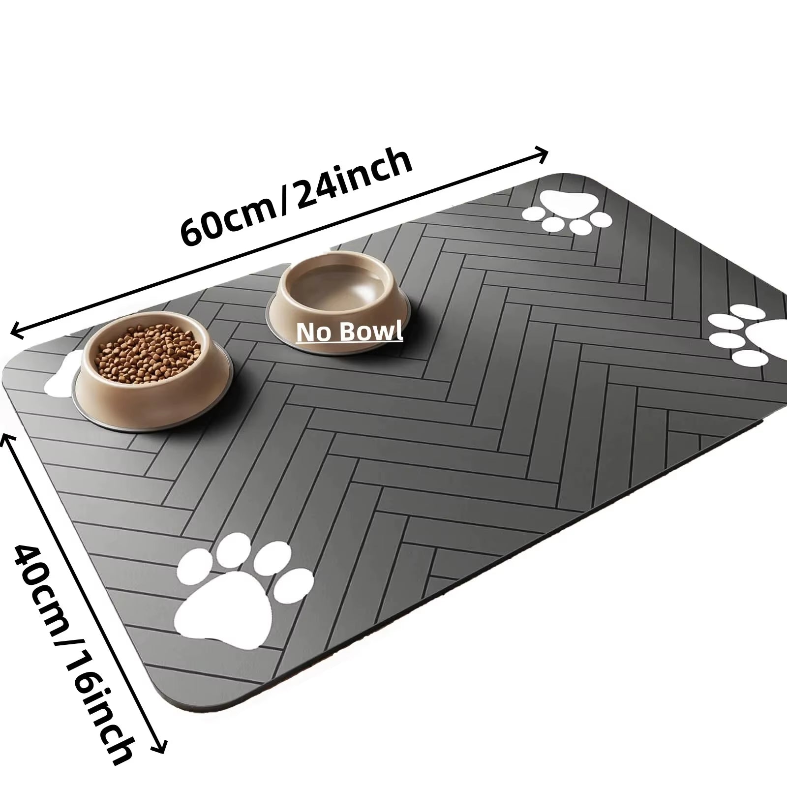 Beauhound Absorbent Feeding Mat protects floors