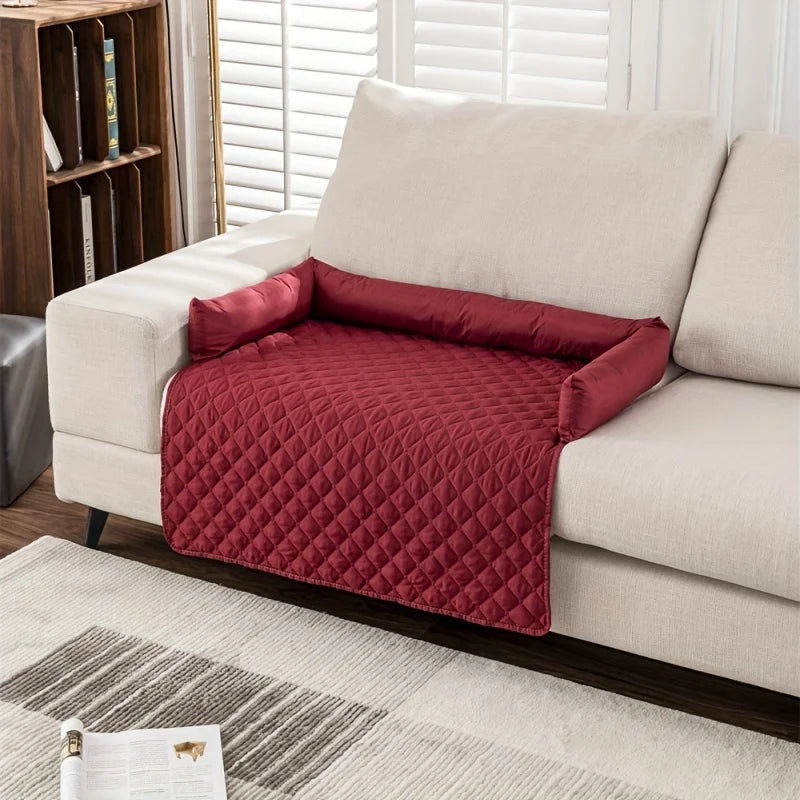 Beauhound Orthopedic Sofa Bed — waterproof, washable dog bed with bolster cushions